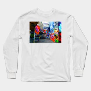 Southbank Skate Park Graffiti Street Art London Long Sleeve T-Shirt